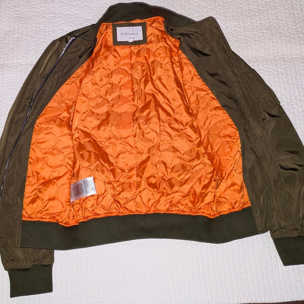 Bcbgeneration Dark Green Bomber Jacket - image 2